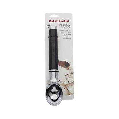 Classic Ice Cream Scoop, One Size, Black 2 & KE112OHOBA KitchenAid Classic Euro Peeler, One Size Black 2