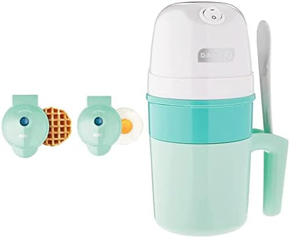 Dash Mini Maker Waffle Maker + Griddle, 2-Pack Griddle + Waffle Iron - Aqua