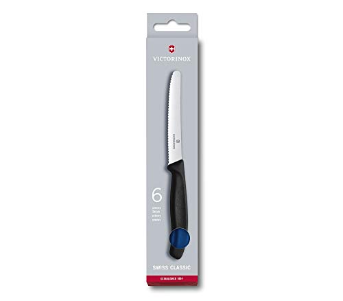 Victorinox Swiss Classic Tomato And Table Set, 6 Pieces Paring Knife, Set Of 6, Blue
