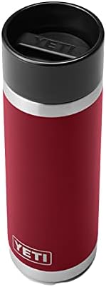 Yeti Rambler 18 Oz Bottle, Stainless Steel, Vacuum Insulated, With Hot Shot Cap, Charcoal