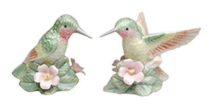  SS-CG-96228 Green Hummingbirds With Multi-Colored Wings Salt And Pepper Shakers, 3 1/8'' X 2 1/4'' X 21/2''h