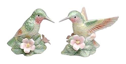  SS-CG-96228 Green Hummingbirds With Multi-Colored Wings Salt And Pepper Shakers, 3 1/8'' X 2 1/4'' X 21/2''h