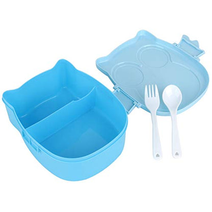  Plastic Portable Cartoon, Owl Lunch Container Box Food Safe Microwave Storage