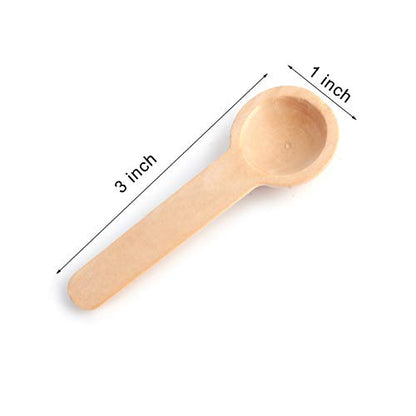  60PCS Mini Wooden Spoons Small Bath Salt Spoon Candy Spoon Baby Spoon For Spice Jars Seasoning Honey Coffee