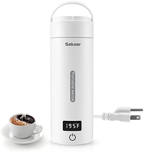  Mall Electric Tea Kettle Travel Portable Mini Coffee Kettle, With 4 Variable Presets, Personal Hot Water Boiler 304 Stainless Steel With Auto Shut-Off & Boil Dry Protection, BPA-Free