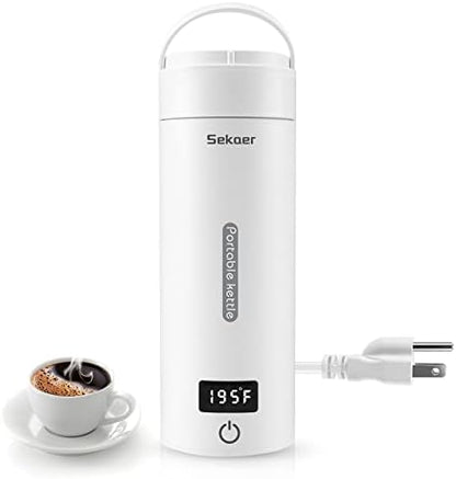  Mall Electric Tea Kettle Travel Portable Mini Coffee Kettle, With 4 Variable Presets, Personal Hot Water Boiler 304 Stainless Steel With Auto Shut-Off & Boil Dry Protection, BPA-Free
