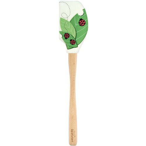  Spatulart Ladybug & Leaves Spatula Long-Lasting Colorful, Summer Baking Tool, Dishwasher-Safe & BPA-Free Rubber, Non-Stick & Heat-Resistant Silicone