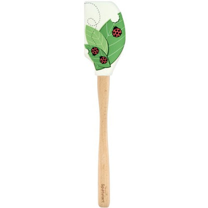  Spatulart Ladybug & Leaves Spatula Long-Lasting Colorful, Summer Baking Tool, Dishwasher-Safe & BPA-Free Rubber, Non-Stick & Heat-Resistant Silicone