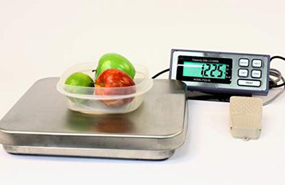  Food Scale, 25 LB X 0.005 LB Tree PIZA Digital Portion Control Pizza Scale With Foot Tare Switch NEW