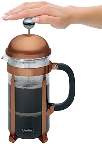  Jour Maximus French Press Coffee Maker, 8 Cup, Silver