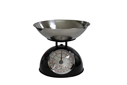  Retro Kitchen Scales, Black;17848101 24.70 X 24.70 X 24.70 Cm