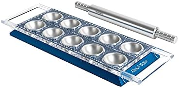 Marcato Arcato Atlas Ravioli Tablet Pasta Maker, Made In Italy, Silver, Makes 10 2-Inch Squares, 14 X 8.5