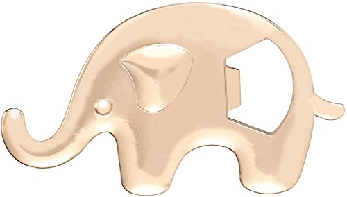  15 Pack Bottle Openers For Baby Shower Favor, Elephant Shaped Bottle Openers Girl Baby Shower Favors Birthday Bridal Shower Souvenirs Wedding Favor Gift (Pink - Elephant)