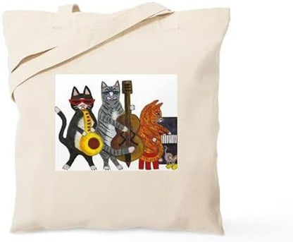  CafePress Calico Cat Tote Bag Natural Canvas Tote Bag, Reusable Shopping Bag