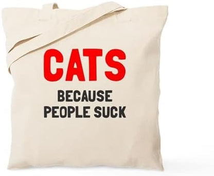  CafePress Calico Cat Tote Bag Natural Canvas Tote Bag, Reusable Shopping Bag