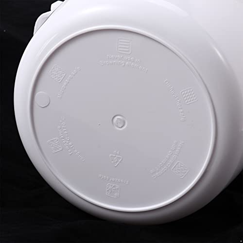  Portable Microwave Rice Cooker With Rice Paddle Food Steamer Pot White Small