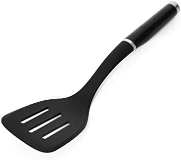 KitchenAid Classic Slotted Turner, One Size, Black 2, 13.66-Inch & Classic Multifunction Can Opener/Bottle Opener, 8.34-Inch, Black