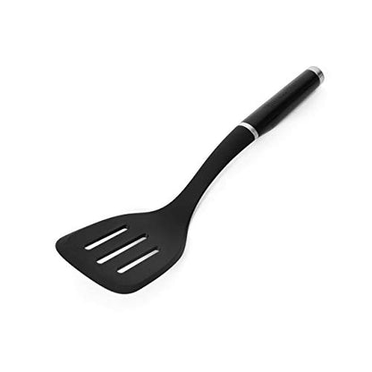 KitchenAid Classic Slotted Turner, One Size, Black 2, 13.66-Inch & Classic Multifunction Can Opener/Bottle Opener, 8.34-Inch, Black