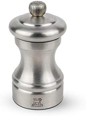 Peugeot Bistro Chef Salt Mill, 10cm/4", Stainless Steel
