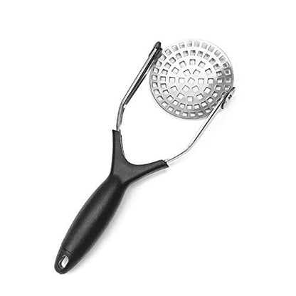  Clever Monster Stainless Steel Potato Masher - Heavy Duty With Garlic Press, Cooking And Kitchen Gadget - Convenient For Making Mashed Potatoes, Vegetables And Fruits
