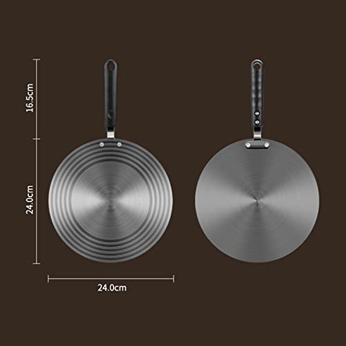  Aluminum Heat Conduction Plate Induction Diffuser Plate With Handle Anti- Slip Thread Design Defrosting Tray For Electric Gas Stove
