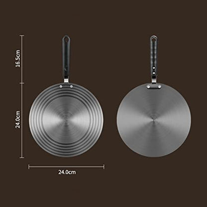  Aluminum Heat Conduction Plate Induction Diffuser Plate With Handle Anti- Slip Thread Design Defrosting Tray For Electric Gas Stove
