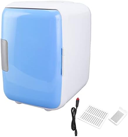  Mini Fridge, 4 Liter ABS Partition Detachable Portable Cooler And Warmer Car Fridge Personal Refrigerator For Skin Care, Cosmetics, Beverage, Food, Great For Bedroom, Office, Car, Dorm(Pink)