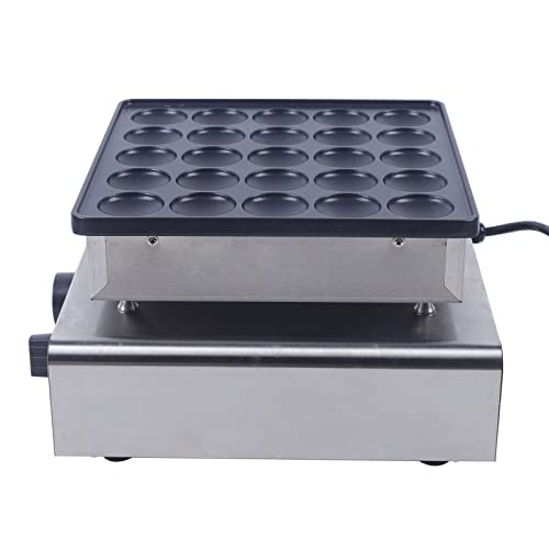  25 Slots Mini Dutch Pancake Maker, 800W 110V Electric Waffle Maker Non-stick Muffin Maker Machine For Bakery Restaurant Snack Bar Home Kitchen - Make Muffins Pancakes In 1-5 Minutes