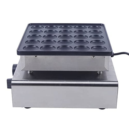  25 Slots Mini Dutch Pancake Maker, 800W 110V Electric Waffle Maker Non-stick Muffin Maker Machine For Bakery Restaurant Snack Bar Home Kitchen - Make Muffins Pancakes In 1-5 Minutes