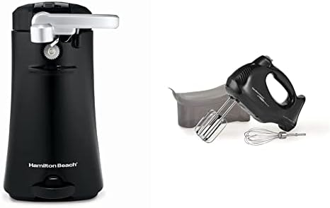 Hamilton Beach OpenStation Electric Automatic Can Opener For Kitchen With Multi-Tool And Jar Lid Remover, Auto Shutoff, Cord Storage, And Sure Cut Technology, Black