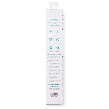  Reusable Straws Luxy Leopard + Blush Reusable Straw Set + Cleaning Brush, Each Straw Is 10.25 Inch Long (Fits Swig Life 20oz Tumblers, 22oz Tumblers, And 32oz Tumblers)