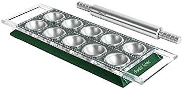 Marcato Arcato Atlas Ravioli Tablet Pasta Maker, Made In Italy, Silver, Makes 10 2-Inch Squares, 14 X 8.5