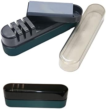  4-in-1 Knife Sharpeners High-precision Diamond Knife Sharpeners For Kitchen Knives Scissors Pocket Kitchen Sharpener-Multi-function Chef Knife(Green)