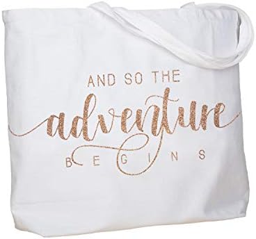  ELEGANTPARK Future The Mrs. EST. 2023 Personalized Bride Tote Wedding Bachelorette Bridal Shower Gifts Large Shoulder Bag Black With Champagne Glitter