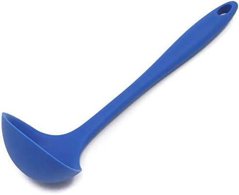  Premium Silicone Cooking Ladle, 11.25 Inch, Red