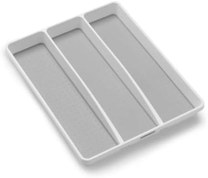  Madesmart Classic Large Utensil Tray Soft Grip, Non-Slip Kitchen Drawer, Multi-Purpose Home Organization, BPA Free, Granite