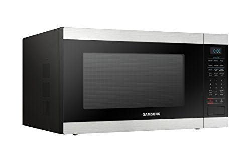  Amsung Electronics Samsung MS19M8000AS/AA Large Capacity Countertop Microwave Oven With Sensor And Ceramic Enamel Interior, Stainless Steel, 1.9 Cubic Feet
