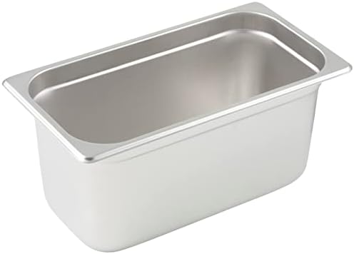  Anti-Jam 1/3 Size Pan, 4-Inch, Stainless Steel