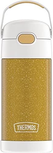 Thermos FUNTAINER 12 Ounce Stainless Steel Vacuum Insulated Kids Straw Bottle, Space