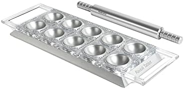 Marcato Arcato Atlas Ravioli Tablet Pasta Maker, Made In Italy, Silver, Makes 10 2-Inch Squares, 14 X 8.5