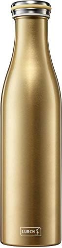 Lurch Urch Germany Thermal Bottle For Hot And Cold Drinks Made Of Double-Walled Stainless Steel (Pearl Blue, 25, Oz. | 0.75l)