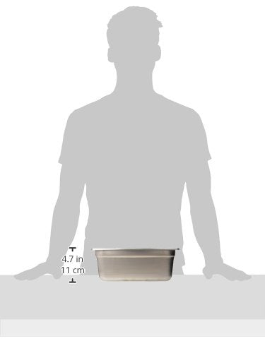  3 Qt Fourth Size Anti-Jam Steam Table Pan