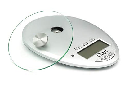  Pro II Digital Kitchen Scale With Removable Glass Platform And Countdown Kitchen Timer (1 G To 12 Lbs Capacity)