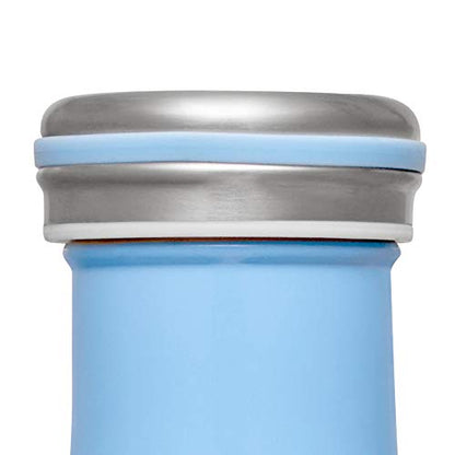 Lurch Urch Germany Thermal Bottle For Hot And Cold Drinks Made Of Double-Walled Stainless Steel (Pearl Blue, 25, Oz. | 0.75l)
