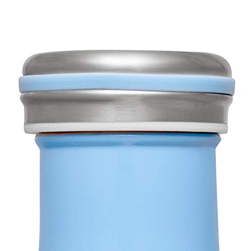 Lurch Urch Germany Thermal Bottle For Hot And Cold Drinks Made Of Double-Walled Stainless Steel (Pearl Blue, 25, Oz. | 0.75l)