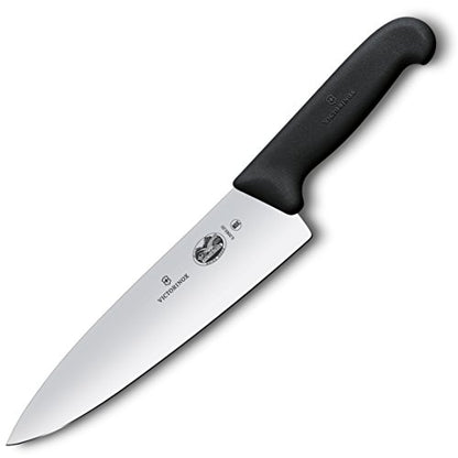 Victorinox Fibrox Pro Knife, 8-Inch Chef's FFP, 8 Inch, Black