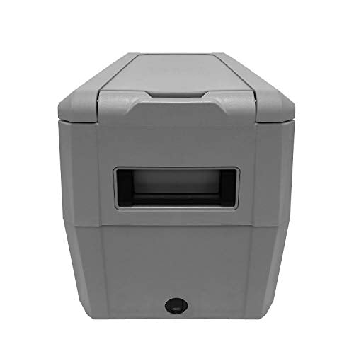  FMC-350XP 34 Quart Compact Portable Refrigerator, AC 115V/ DC 12V Real Freezer For Car, Home, Camping, RV-8°F To 50°F, One Size, Gray