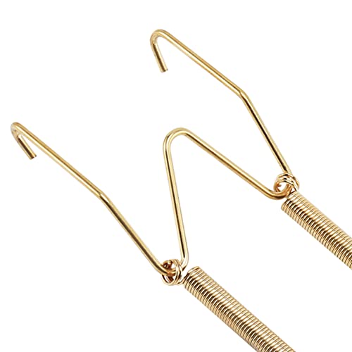  Lodokdre 20 Pieces 6 Inch Invisible Plate Hangers Wall Plate Hangers Brass Wire Plate Holders With 20 Pieces Wall Hooks