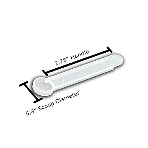  1/8 Teaspoon (tsp) (0.625 CC | A Pinch) Measuring Scoops (Spoons) For Powders, Supplements, Protein, Spices, Granular Materials, Pet Food, And Other Dry Goods - FitPowders (5)
