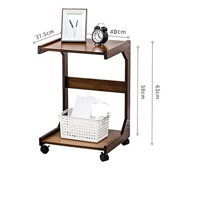  Table Bedside Table Multi Function Movable Storage Trolley Tea Rack Bedroom